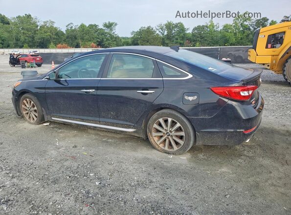 5NPE34AF6GH310464 2016 HYUNDAI SONATA Black Հետևի աջ
