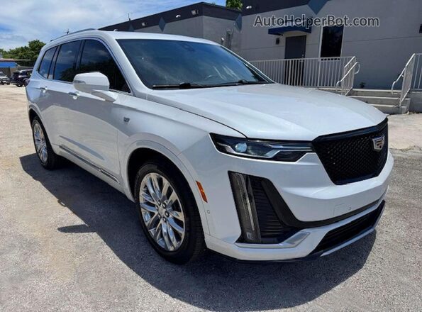 1GYKPCRS4MZ181724 2021 CADILLAC XT6 White Դիմացի տեսք