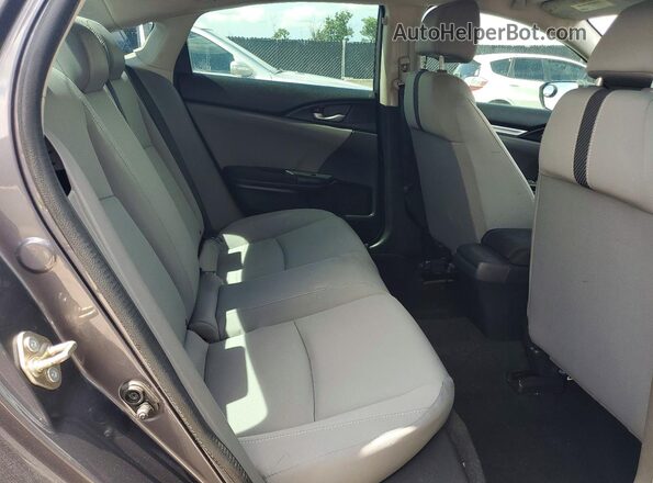 19XFC2F57GE030548 2016 HONDA CIVIC Gray Rear interior view