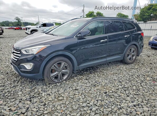 KM8SRDHF8GU138849 2016 HYUNDAI SANTA FE Черный Задняя левая четверть