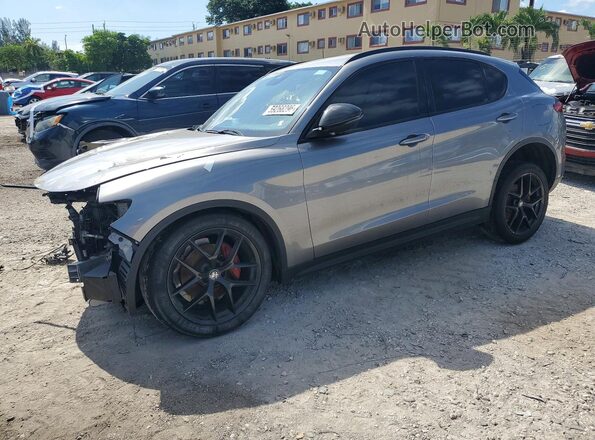 ZASPAJAN6L7C75483 2020 ALFA ROMEO STELVIO Gray Rear left
