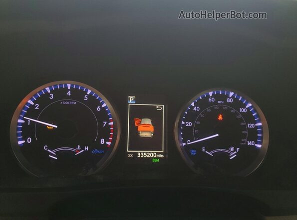 5TDBZRFH2KS996496 2019 TOYOTA HIGHLANDER White Instrument cluster view