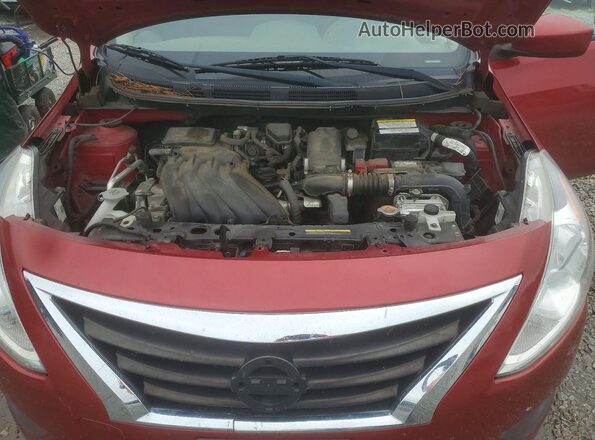 3N1CN7AP4HL896887 2017 NISSAN VERSA Красный Вид подкапотного пространства