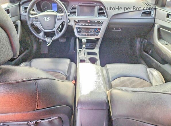 5NPE34AF5HH534715 2017 HYUNDAI SONATA Black Вид щитка приладів