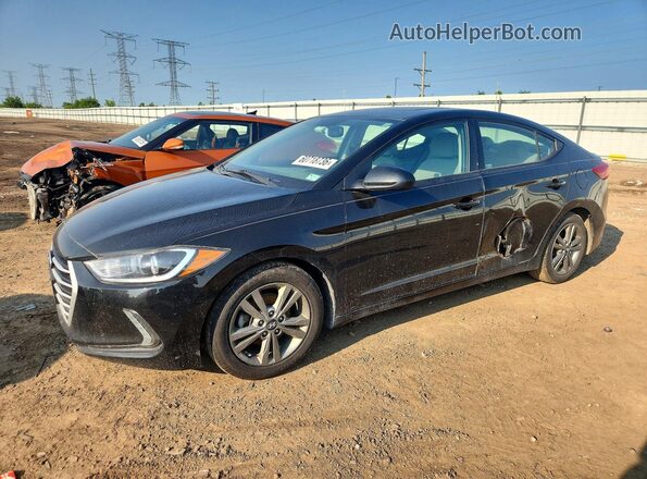 5NPD84LF4JH400830 2018 HYUNDAI ELANTRA Black Trasero izquierdo