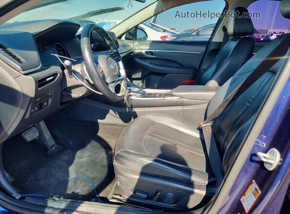 5NPEH4J26NH149738 2022 HYUNDAI SONATA Blue წინა პანელის ხედი