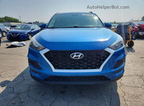 KM8J3CA47LU143289 2020 HYUNDAI TUCSON Blue უკანა ხედი
