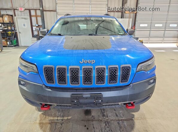 1C4PJMBN3KD481885 2019 JEEP CHEROKEE Синий Вид сзади