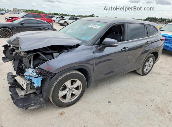 5TDKDRAH9RS532878 2024 TOYOTA HIGHLANDER Gray უკანა მარცხენა