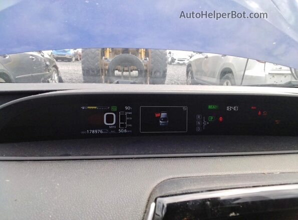 JTDKARFU2H3529187 2017 TOYOTA PRIUS Blue Rear seats view