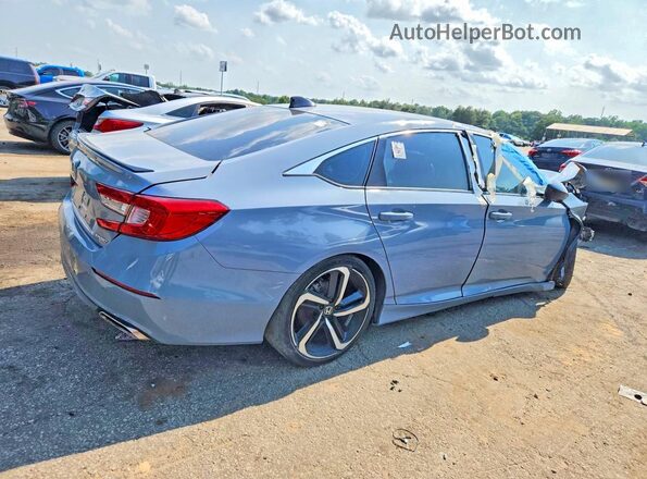 1HGCV1F32NA088185 2022 HONDA ACCORD Синий Передняя правая четверть