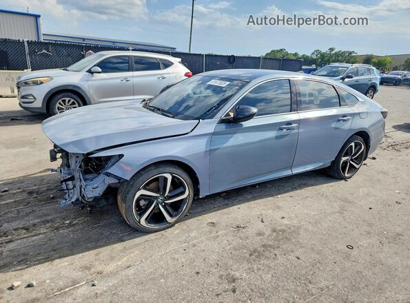 1HGCV1F34NA034564 2022 HONDA ACCORD Gray უკანა მარცხენა