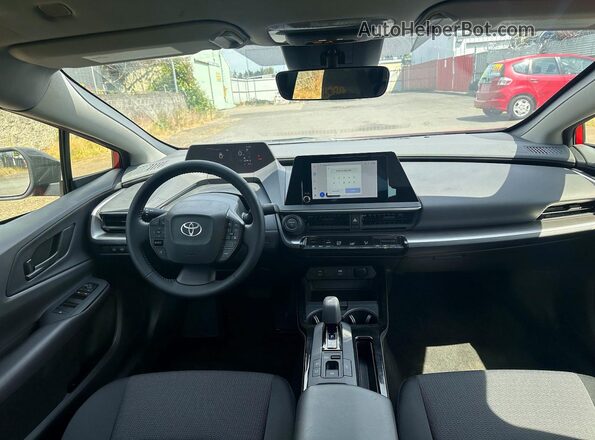 JTDADABU0S3029109 2025 TOYOTA PRIUS Red უკანა სავარძლების ხედი