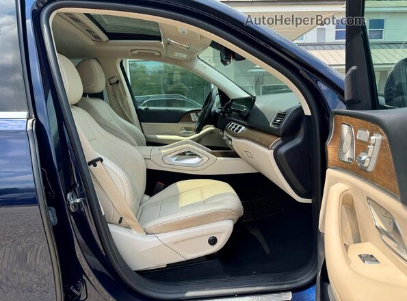 4JGFB4KEXMA497154 2021 MERCEDES-BENZ GLE Blue Front view