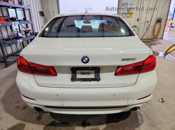 WBAJA5C38HWA35480 2017 BMW 5 SERIES White წინა სალონის ხედი