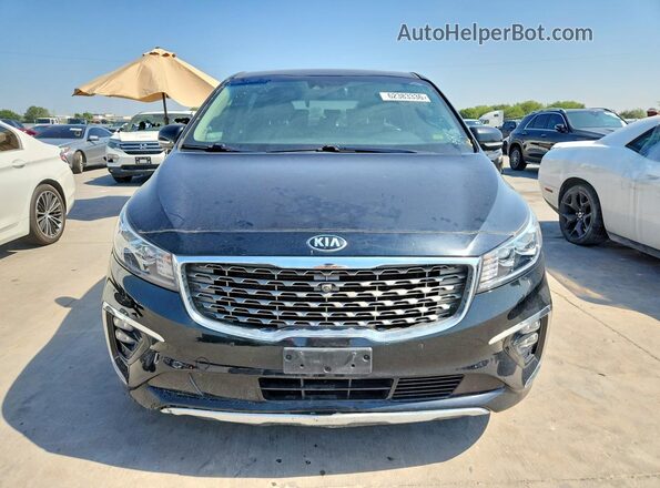 KNDMC5C16K6558445 2019 KIA SEDONA Black უკანა ხედი
