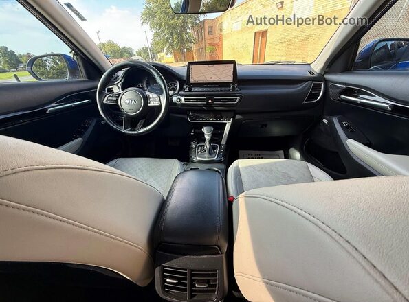 KNDETCA24M7141889 2021 KIA SELTOS Синий Вид задних сидений