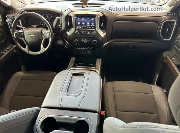1GCUYEET2NZ192504 2022 CHEVROLET SILVERADO Silver Rear seats view
