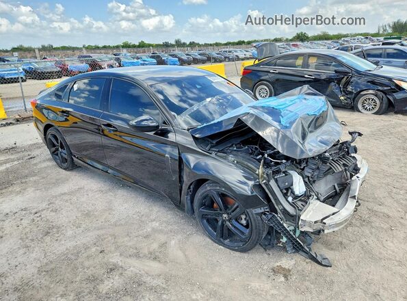 1HGCV1F34NA086745 2022 HONDA ACCORD Black Vista frontal