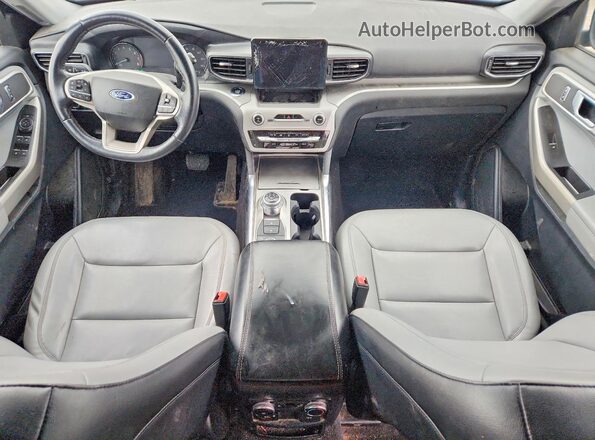 1FMSK8DHXMGA02641 2021 FORD EXPLORER White Widok zestawu wskaźników