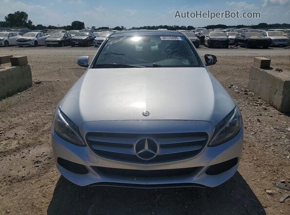 WDDWF4KB8GR128075 2016 MERCEDES-BENZ C-CLASS Silver Вид ззаду