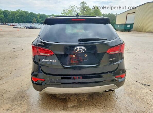 5NMZU3LB3HH043947 2017 HYUNDAI SANTA Черный Вид салона спереди