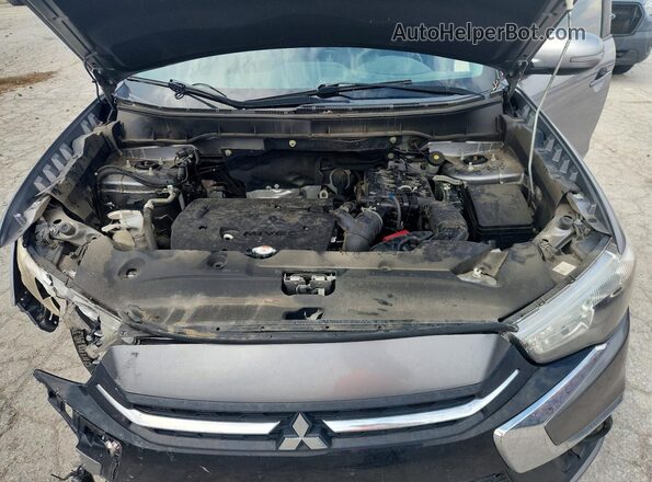 JA4AP3AU5KU015974 2019 MITSUBISHI OUTLANDER Silver Vista de la etiqueta del VIN