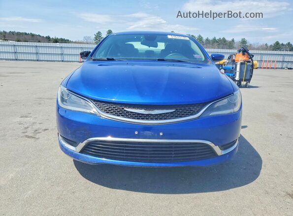 1C3CCCAB2GN155902 2016 CHRYSLER 200 Blue Front view
