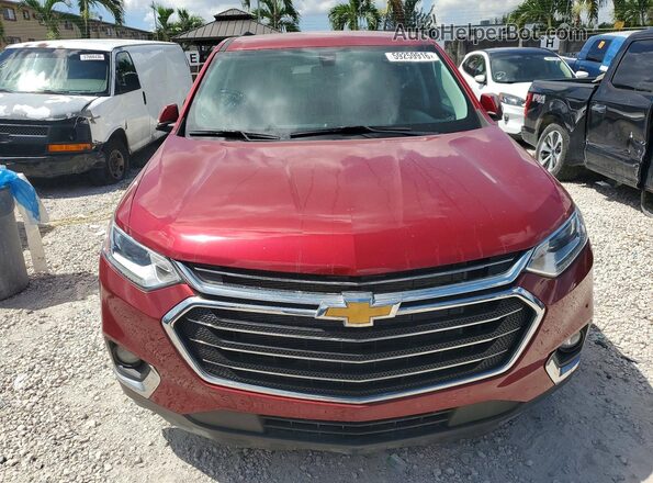 1GNERGKW0MJ189634 2021 CHEVROLET TRAVERSE Red Հետևի տեսք