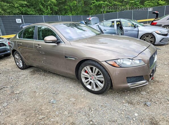 SAJBD4BV1GCY24502 2016 JAGUAR XF Brown Widok z przodu