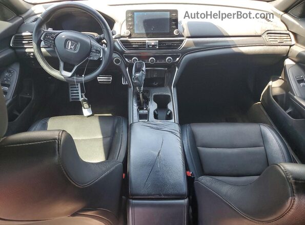 1HGCV1F3XJA056272 2018 HONDA ACCORD Серый Вид щитка приборов