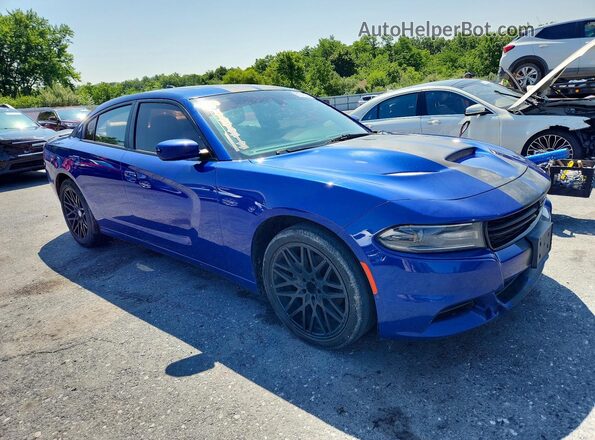 2C3CDXHG4JH223624 2018 DODGE CHARGER Blue Դիմացի տեսք