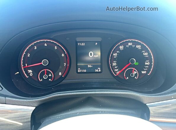 1VWMA7A30NC006884 2022 VOLKSWAGEN PASSAT Gray Вид щитка приладів