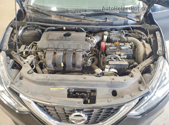 3N1AB7APXJY340205 2018 NISSAN SENTRA Black Engine compartment view