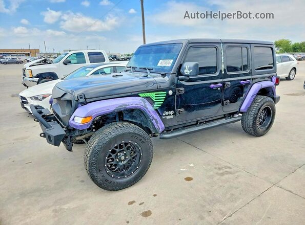 1C4HJXDG9LW241203 2020 JEEP WRANGLER Black Tył lewy