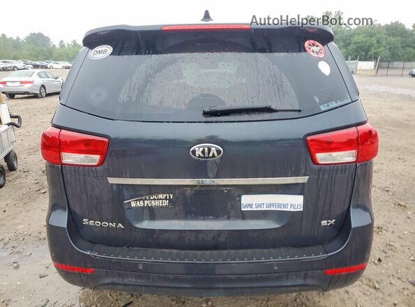 KNDMC5C10G6155424 2016 KIA SEDONA Black წინა სალონის ხედი