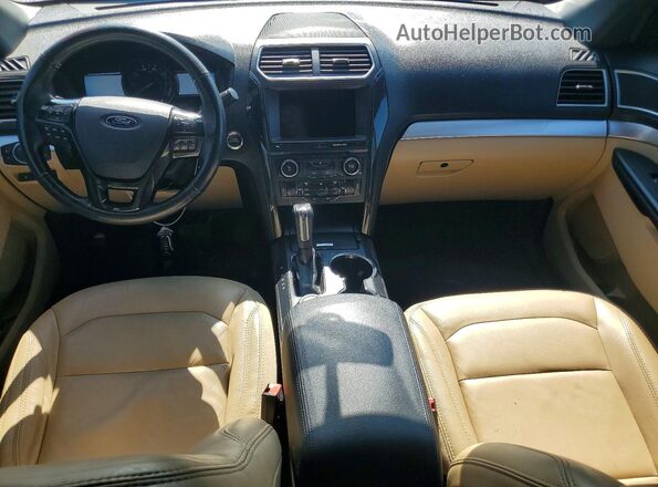 1FM5K8D80HGC60198 2017 FORD EXPLORER Blue Սարքավորումների վահանակի տեսք