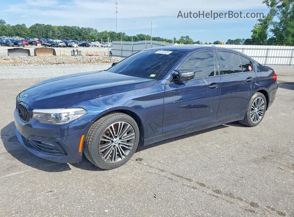 WBAJA5C59JWA36015 2018 BMW 5 SERIES Blue Հետևի ձախ