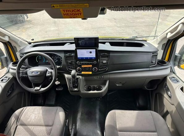 1FTRS4X82LKB04843 2020 FORD TRANSIT Yellow უკანა სავარძლების ხედი