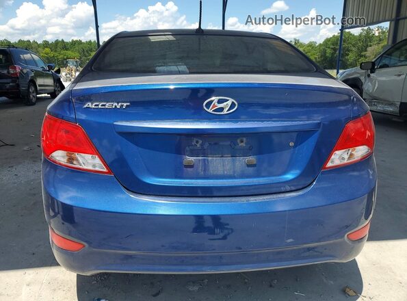 KMHCT4AE4GU065437 2016 HYUNDAI ACCENT Blue Սալոնի դիմացի տեսք