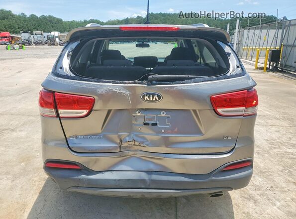 5XYPG4A59JG361301 2018 KIA SORENTO Серебряный Вид салона спереди