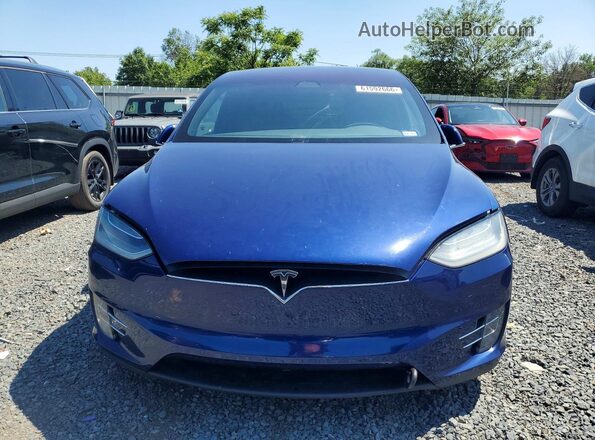 5YJXCBE24HF054703 2017 TESLA MODEL Blue Հետևի տեսք