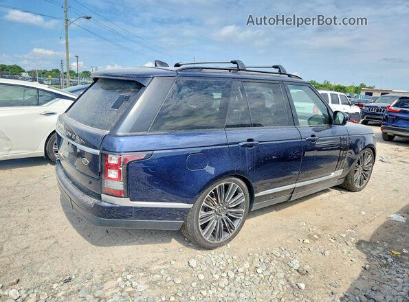 SALGS2FV1HA339467 2017 LAND ROVER RANGE Синий Передняя правая четверть