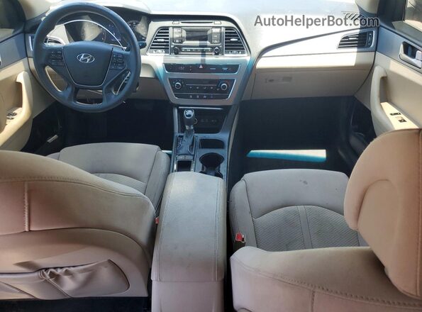 5NPE24AF5HH484336 2017 HYUNDAI SONATA Коричневый Вид щитка приборов