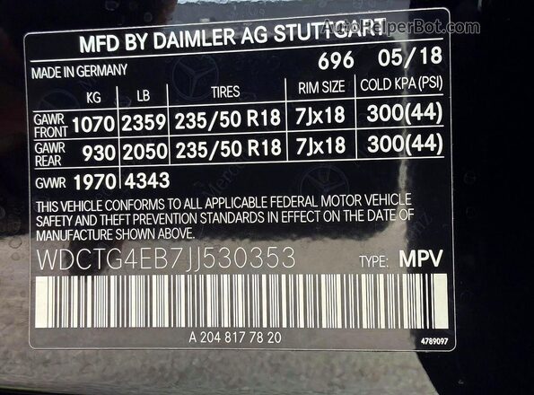 WDCTG4EB7JJ530353 2018 MERCEDES-BENZ GLA-CLASS Black 