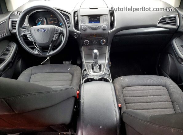 2FMPK3G98GBC48290 2016 FORD EDGE Black ხელსაწყოთა პანელის ხედი