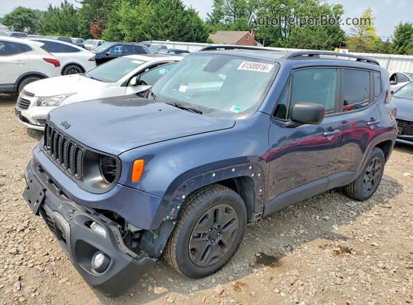 ZACNJBAB5KPK67434 2019 JEEP RENEGADE Blue Tył lewy