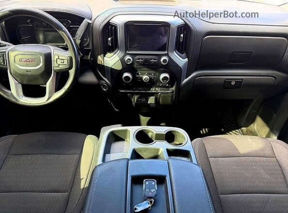 1GTU9BET4MZ191297 2021 GMC SIERRA White ხელსაწყოთა პანელის ხედი