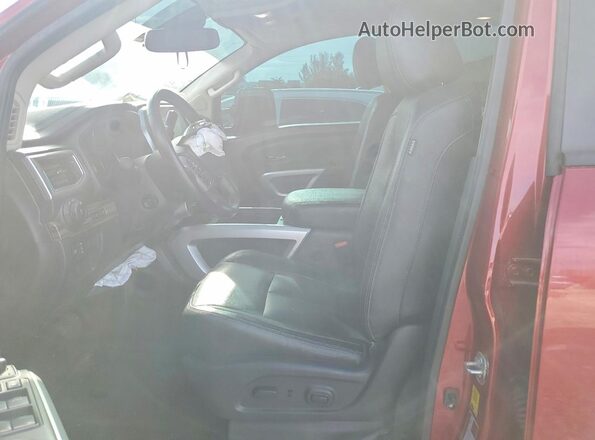 1N6AA1ED6MN501256 2021 NISSAN TITAN Red Առջևի վահանակի տեսք
