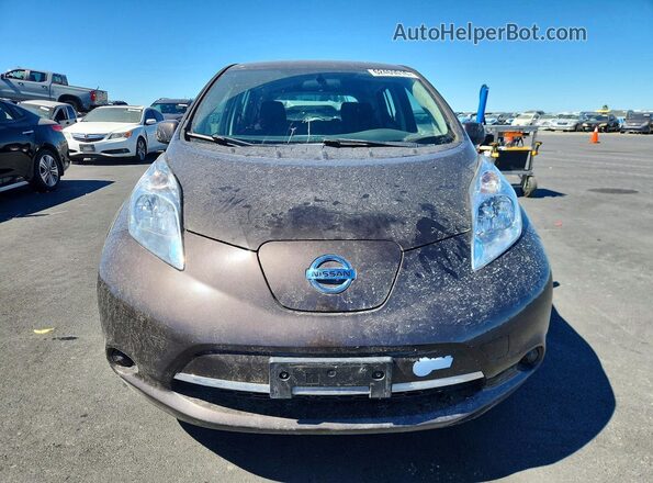 1N4BZ0CP9HC301891 2017 NISSAN LEAF Brown Rear view